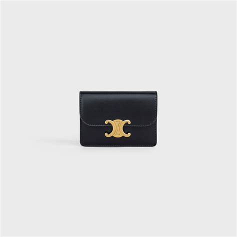 celine card holder triomphe|celine's triomphe bag.